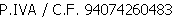 P.IVA / C.F. 94074260483